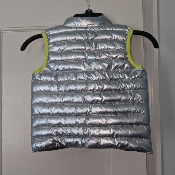 Gymboree Silver Puffer Vest, 2T - Picture 3 of 3